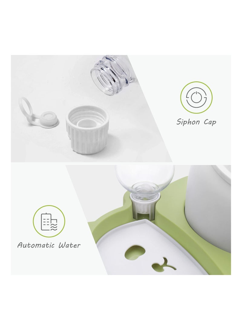 KASTWAVE Elevated Dog Cat Bowls Tilted Cat Food And Water Bowl Set Raised Ceramic Cat Bowl With Automatic Water Dispenser Bottle For Cats And Small Dogs Kitten Puppy - Image 4