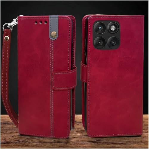 Excelsior Flip Case for Motorola Moto Edge 60 Fusion | Premium PU Leather | Full Protection (Red) - Image 1