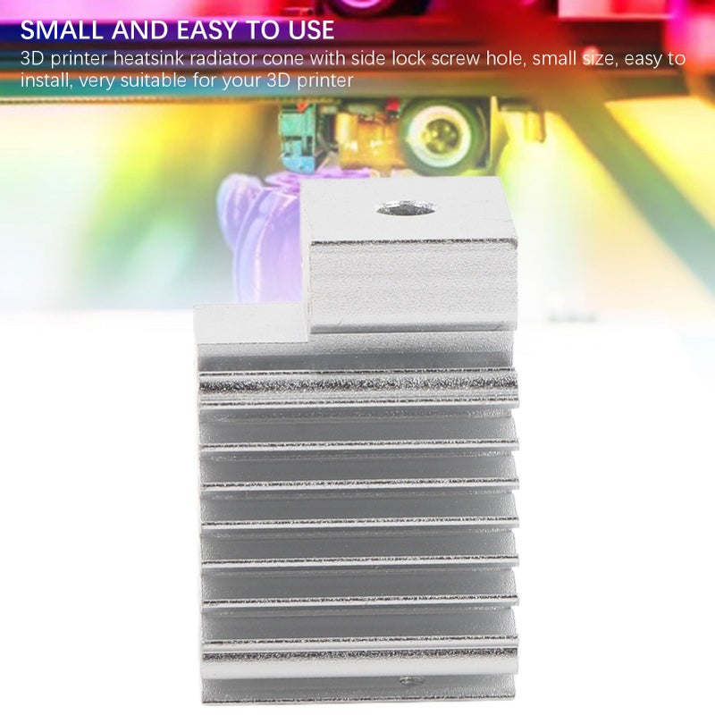 Aluminum Alloy 3D Printer Heat Dissipation Block Heatsink for Ender 3 V3 KE SE Extruder - Image 3