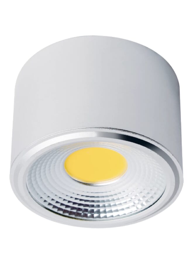 Royal 10W LED Surface Mounted Spotlight C1010 – 3000K Warm Yellow Ceiling Light, 47° Beam Angle, 750lm, Modern Round COB Downlight - Image 3