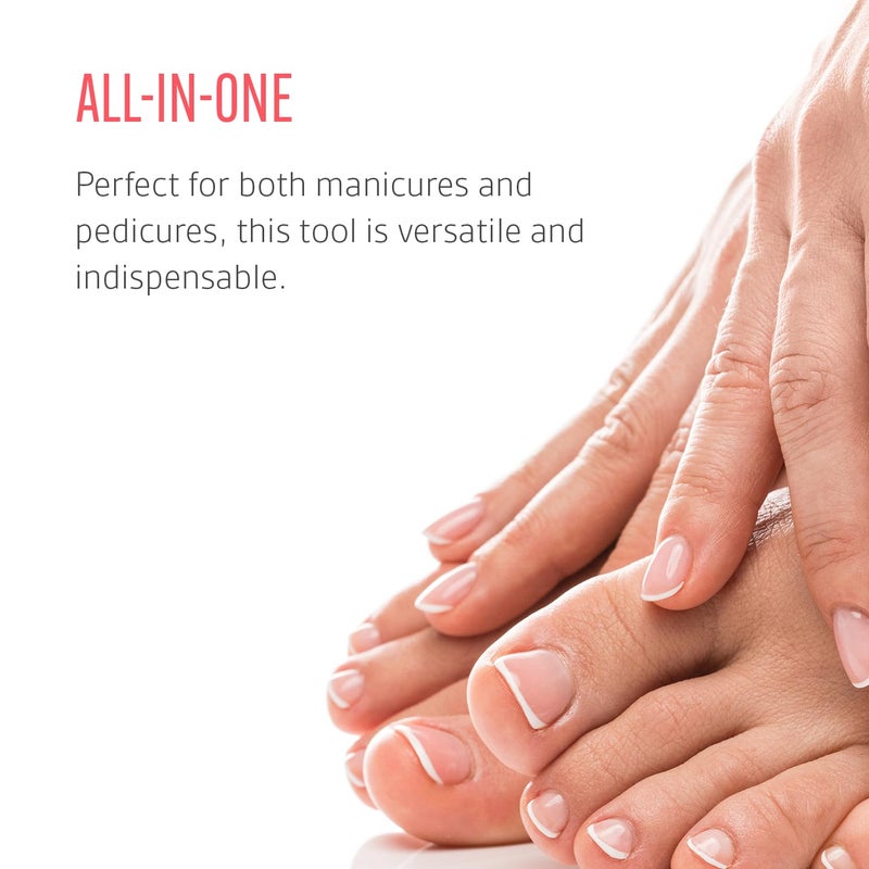 Nippes Stainless Steel Sapphire Nail File - Professional Finger Manicure File - Quality Handmade in Solingen Germany - Ergonomic Hand Grip - for Scraping, Strengthening, Fingernails, Toenails [18cm] - Image 5