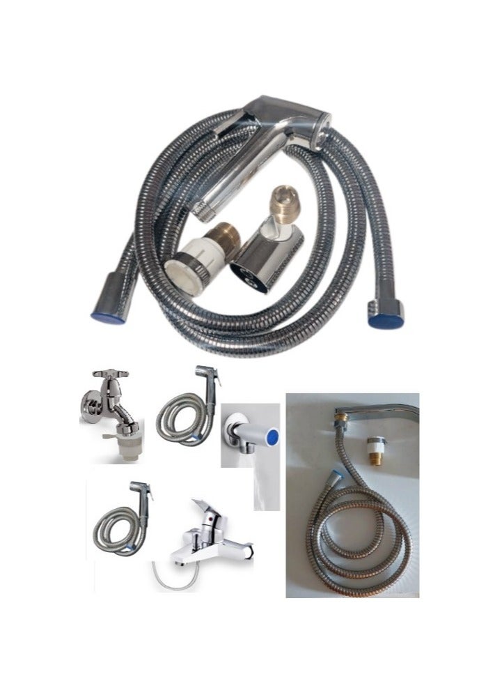 Shams An outdoor bathroom bidet with a 2-meter hose that can withstand water pressure even when the water motor is running, code 200. - Image 5