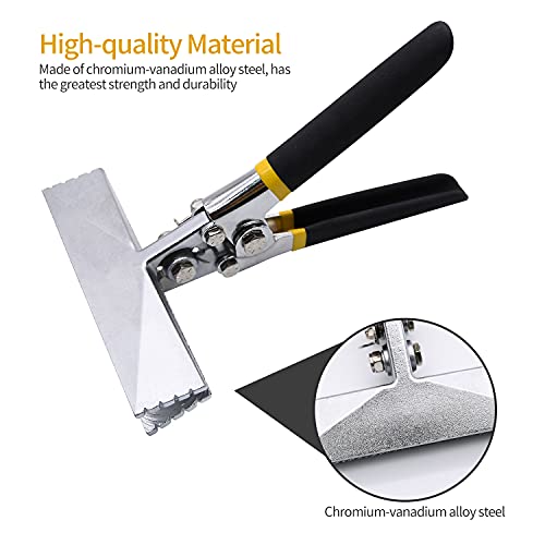 Mdvora Hand Seamer, 6in Straight Jaw Sheet Metal Bender Tools, Sheet Metal Seamer Form Edge Seamer Seaming Plier with Ergonomic Handle, for Bending and Flattening Sheet Metal Hand Tool - Image 2