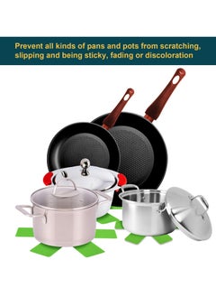 SYOSI Pot and bowl protector including sets of 12 pieces 3 different sizes pot pads to prevent scratches divider separate protect the surface cookware  - Image 3