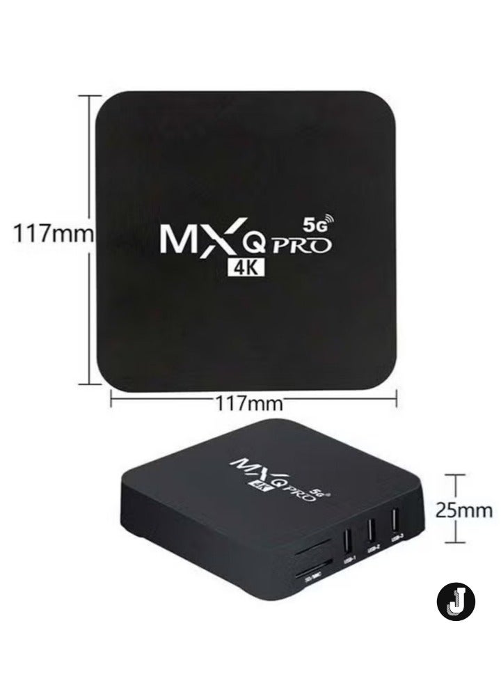JAJEEK صندوق تلفاز أندرويد MXQPro 11.1 – بث عالي الأداء باللون الأسود - Image 4