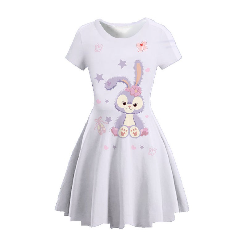 Mickey Skirt Girls' Dress Summer Short Sleeve 2023 New Style Baby Girls' Western Style Children'S Short Princess Dress - Image 4