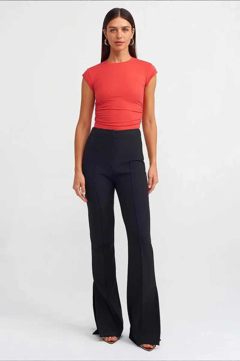 Dilvin Bright Orange DILVIN Women's Sleeveless Crop T-shirt for Women | Best Price UAE
