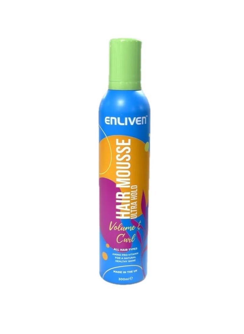 ENLIVEN Ultra Hold Hair Mousse 300ml - Image 1