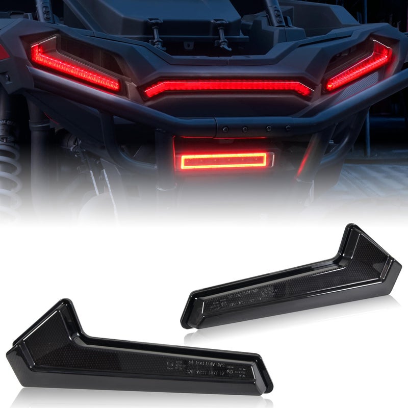 SAUTVS UTV Tail Lights Assembly for Polaris RZR XP 1000TurboSportsman 1823 Smoked Black LED Taillights Rear Lamps for Polaris RZR XP 1000 Turbo Sportsman 570 850 1000 20182023 Accessories2PCS