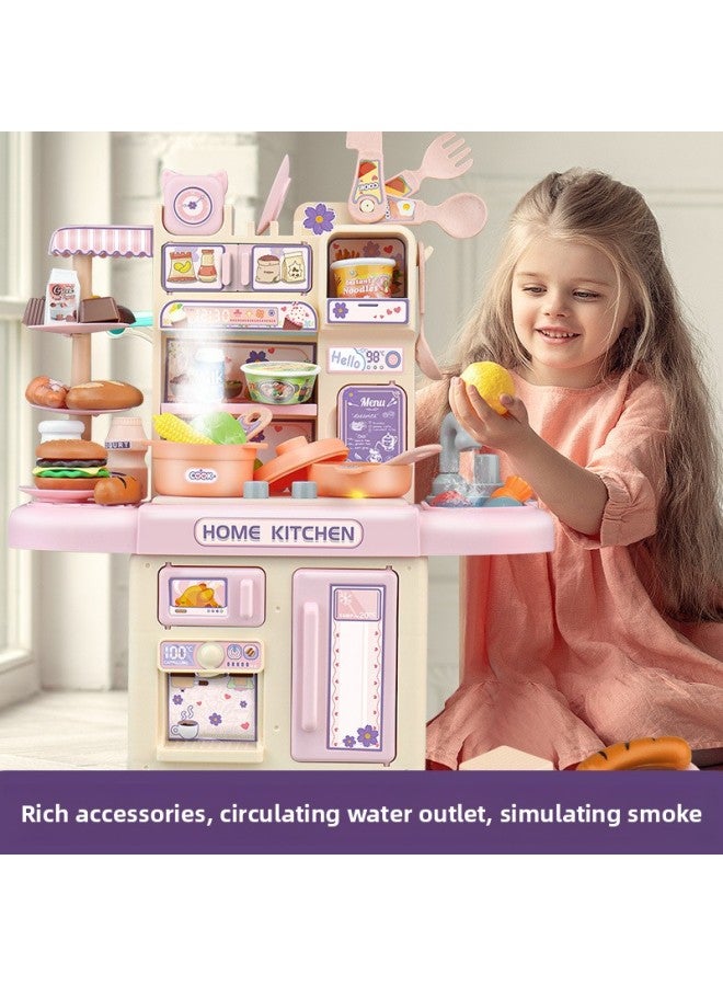 Children's Spray Play House Simulation Kitchen Toys Suit Boys And Girls Cooking And Cooking Parent-child Interactive Toys Wholesale-Color:Blue (spray Version) Mail Order Box-Specifications:With Ordi - Image 3