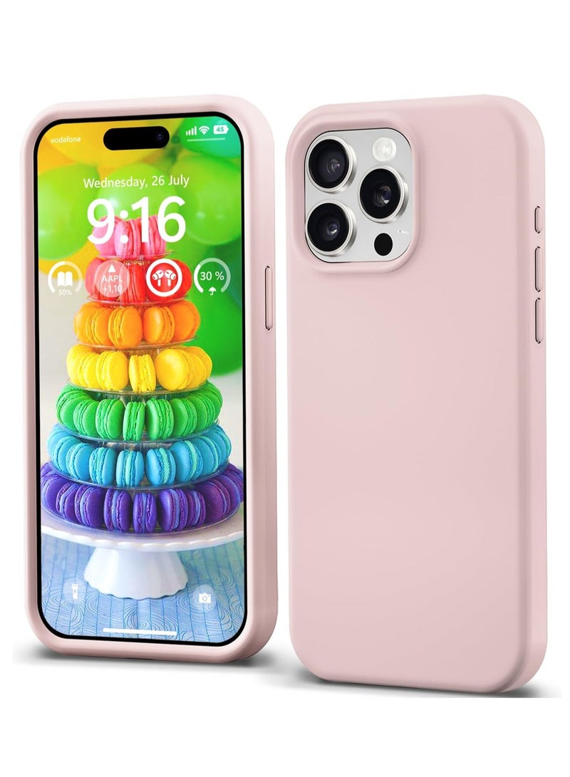 BORTONY iPhone 15 Pro Case 6.1 Inch Liquid Gel Silicone iPhone 15 Pro Cover Inside Microfiber Soft Silky Touch Anti-Scratch Thin Shockproof Cover Compatible with iPhone 15 Pro - Image 1