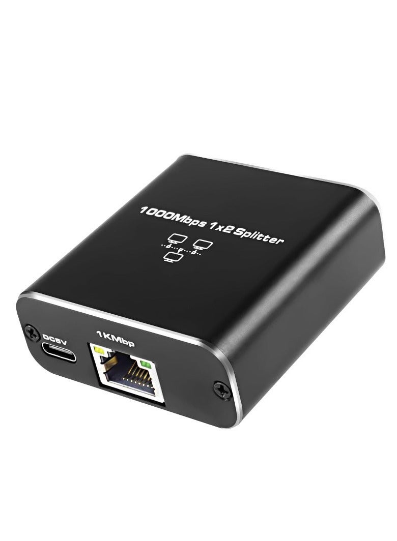 Captaintech Gigabit RJ45 Network Cable Splitter - 1 In 2 Out Ethernet Splitter Switch - Image 5