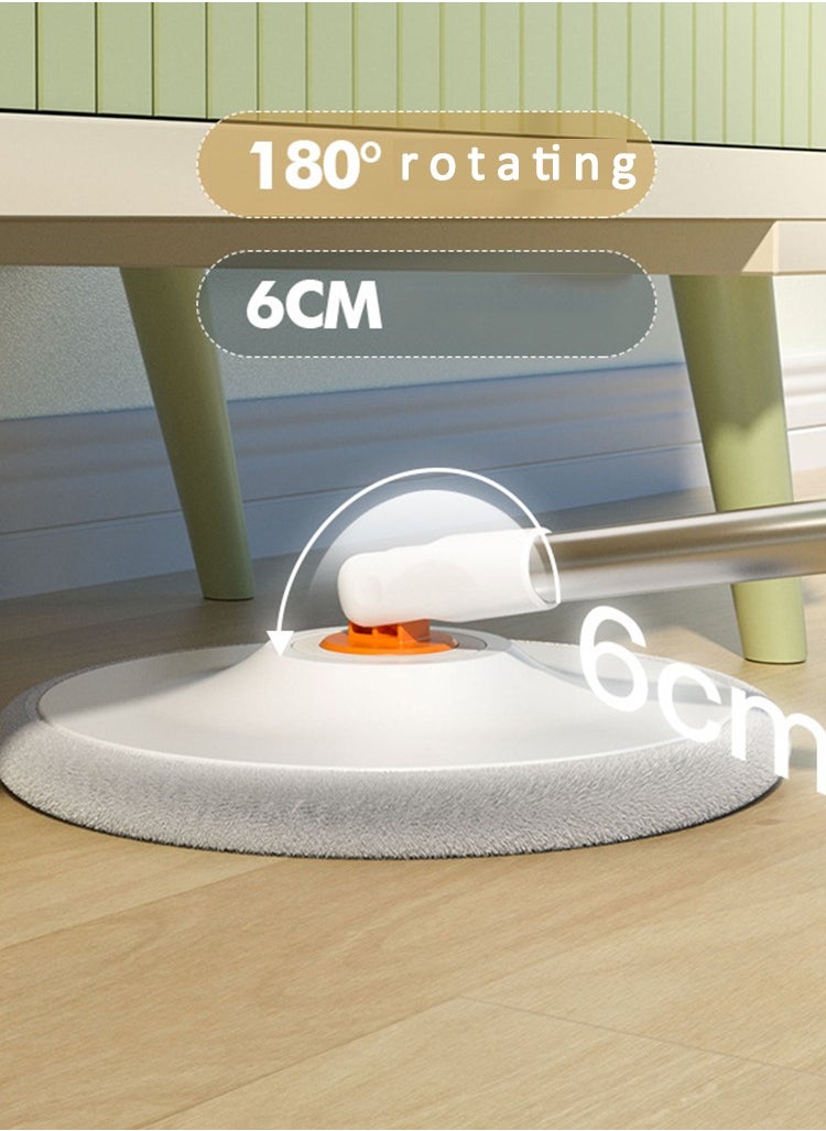 CityRiya-Long - Clean Mop and Bucket Set 360° Spinning Flat Mop Floor Mop & Bucket Set with Self Separation System for Dirty/Clean Water Spin Mop Floor Mop Bucket Cleaning System for Home Kitchen - Image 1