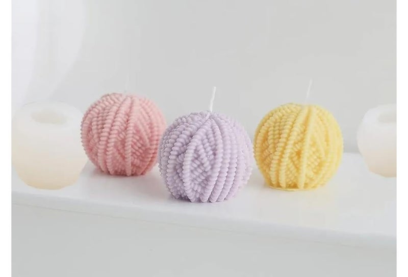 Eoast Resin Silicone Mould for Art Craft DIY Resin Art soap Chocolate Candles Making Supplies 1 Silicon Mould Wool Ball Yarn Bubbles Magic Bun Design Mold - Image 1