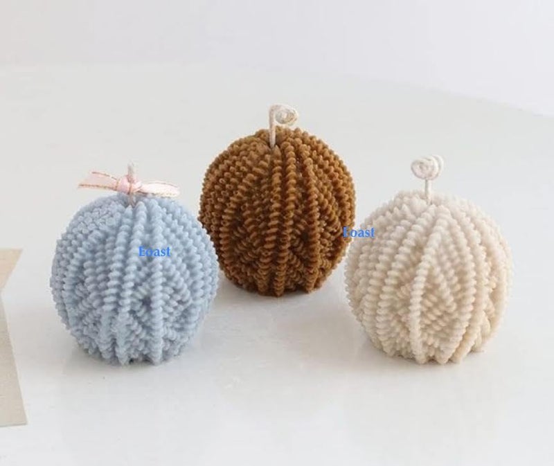Eoast Resin Silicone Mould for Art Craft DIY Resin Art soap Chocolate Candles Making Supplies 1 Silicon Mould Wool Ball Yarn Bubbles Magic Bun Design Mold - Image 2