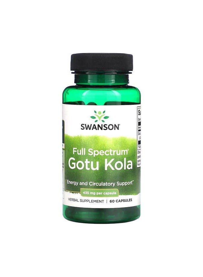 SWANSON Full Spectrum Gotu Kola, 435 mg, 60 Capsules
