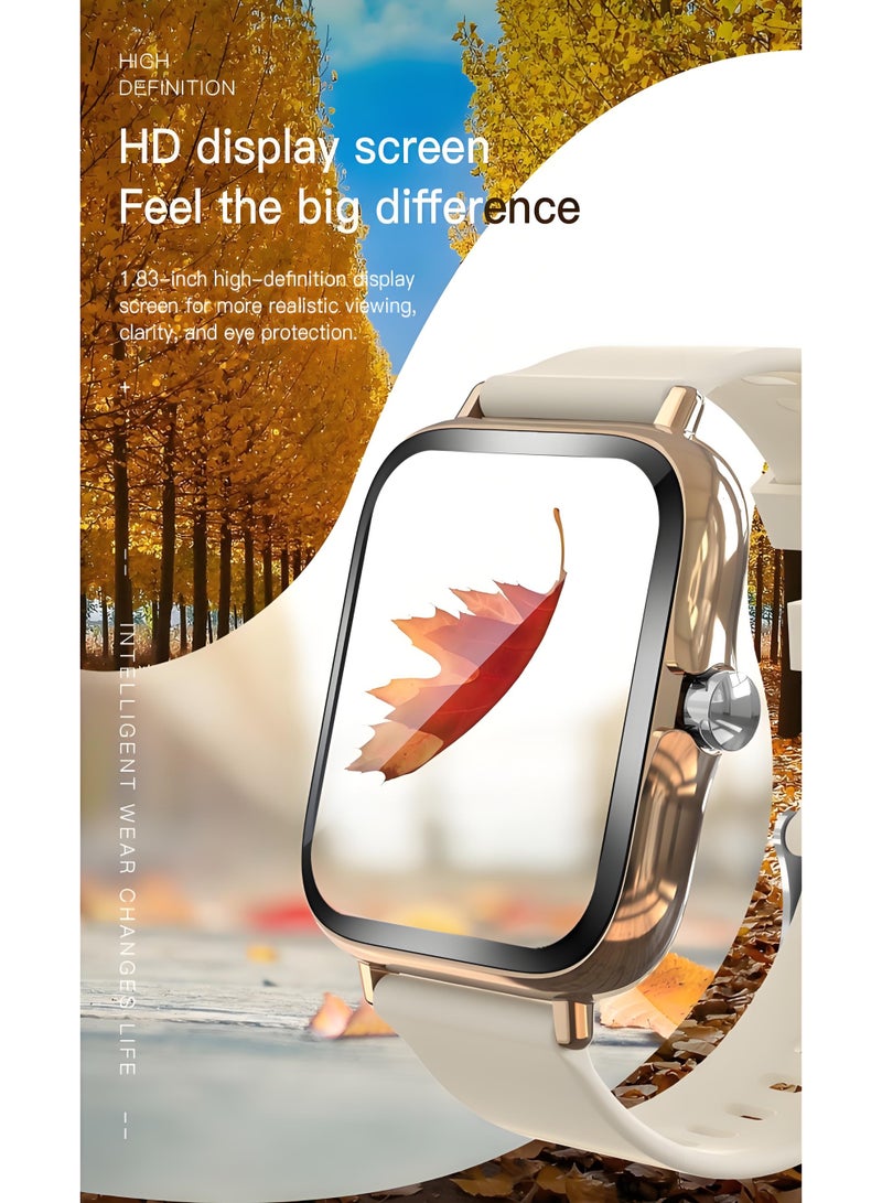 Smart Watch H13，Business Exercise Smartwatch，Waterproof Fitness Watch，Bluetooth Calling，Compatible with Androd and IOS，TFT Display，Heart Rate Moitoring，Grey - Image 4