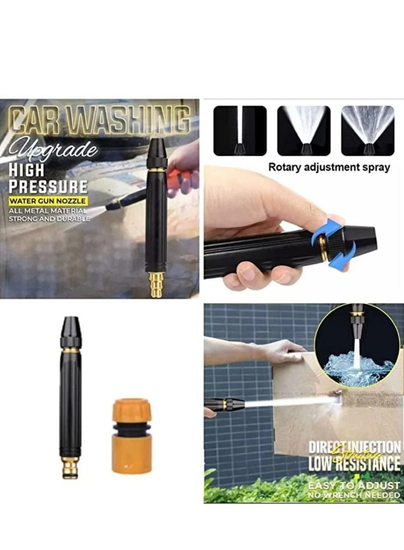 Black Nozzle Water Spray Gun High Pressure Nozzle Spray Water - Image 5