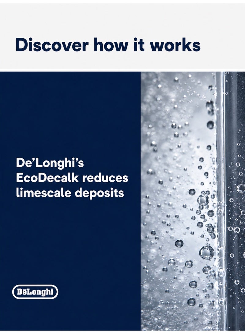 De'Longhi, EcoDecalk, Descaler, Coffee Machine Cleaner, Espresso Machine, Limescale Remover, 500ml, Original. - Image 4