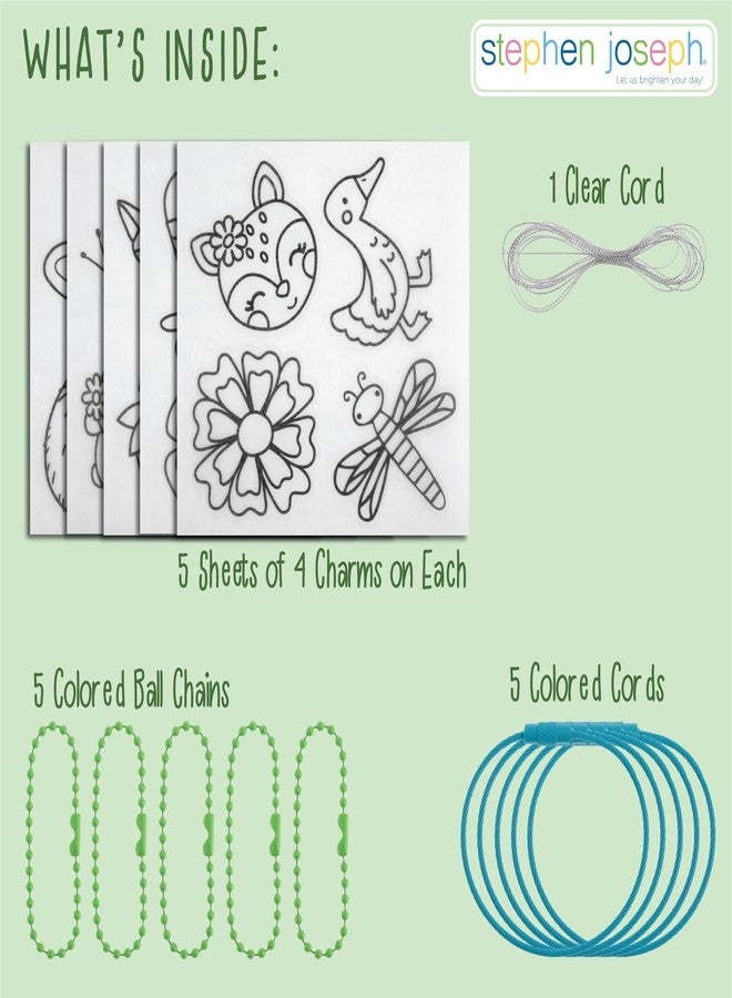 Stephen Joseph, 20 PC DIY Shrinking Art Kit to Creates Charms and Tags, Includes 20 Plastic Pre Cut Charms, DIY Summer Crafts, Ideal Party Favor, Winter Wonderland - Image 4