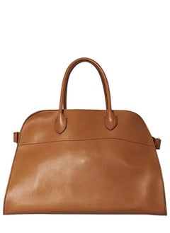 Brown-Plain leather-Large