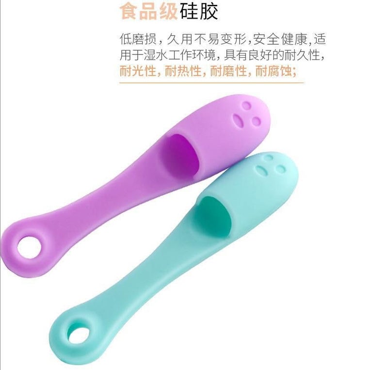 AILEXIM Silicone Face Scrubber Manual Facial Cleansing Brushes | Face Scrubber Cleanser Brush for Gently and Effectively Cleaning | Removing Blackheads and Massaging (Pack of 2) - Image 3