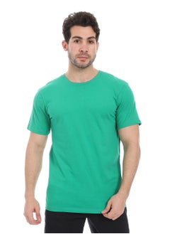 Andora Essential Plain Short Sleeves T-Shirt_ Green  - Image 1