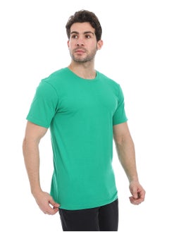 Andora Essential Plain Short Sleeves T-Shirt_ Green  - Image 2