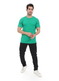 Andora Essential Plain Short Sleeves T-Shirt_ Green  - Image 5