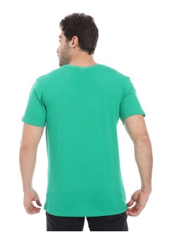 Andora Essential Plain Short Sleeves T-Shirt_ Green  - Image 3