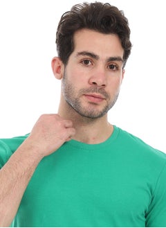 Andora Essential Plain Short Sleeves T-Shirt_ Green  - Image 4