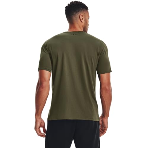 Under Armour Men's Sportstyle Left Chest Short-Sleeve T-Shirt, (390) Marine OD Green/Black/Black, Medium - Image 2