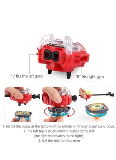 قبو سحري 8 pcs Bayblades Burst Evolution Metal Fusion with 2 Launchers Gyro Battling Game Starter Pack Set 8 Spinning Top + 2 Launcher  - Image 2