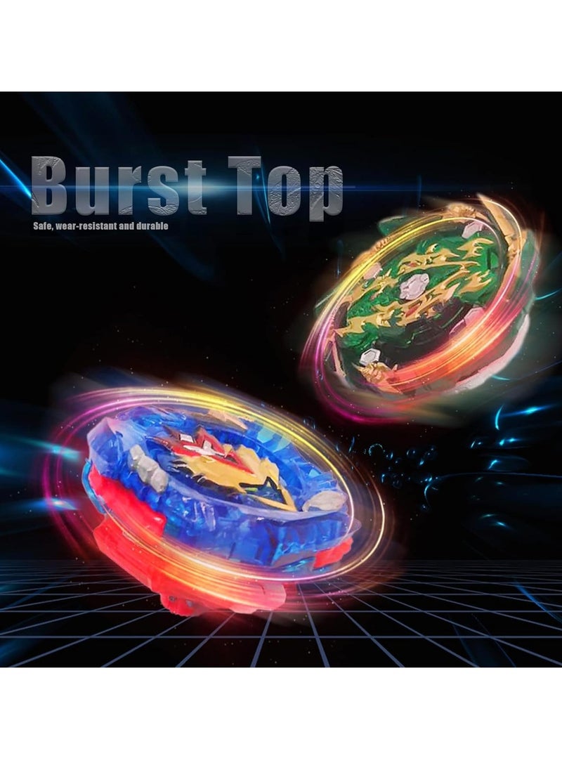 MAGIC VAULT 8 pcs Bayblades Burst Evolution Metal Fusion with 2 Launchers Gyro Battling Game Starter Pack Set 8 Spinning Top + 2 Launcher  - Image 4
