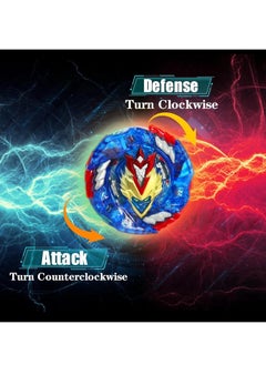قبو سحري 8 pcs Bayblades Burst Evolution Metal Fusion with 2 Launchers Gyro Battling Game Starter Pack Set 8 Spinning Top + 2 Launcher  - Image 5