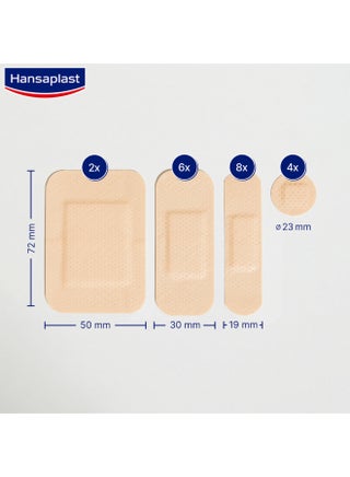 Universal Wound Plasters Water-Resistant Strong Adhesion Absorbent Non-Stick Wound Pad Breathable Plasters Multipurpose Plasters 20 Strips