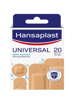 Universal Wound Plasters Water-Resistant Strong Adhesion Absorbent Non-Stick Wound Pad Breathable Plasters Multipurpose Plasters 20 Strips
