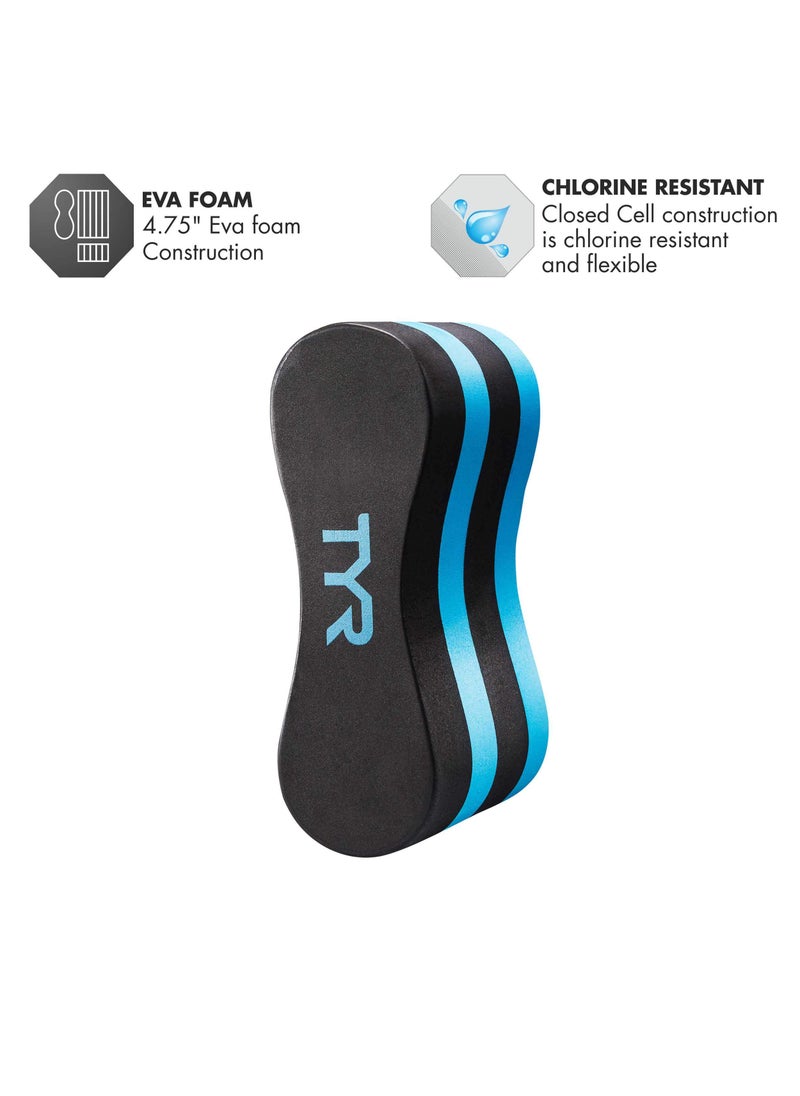 TYR TYR Junior Pull Float, Black/Blue, 4.75 inches  - Image 2