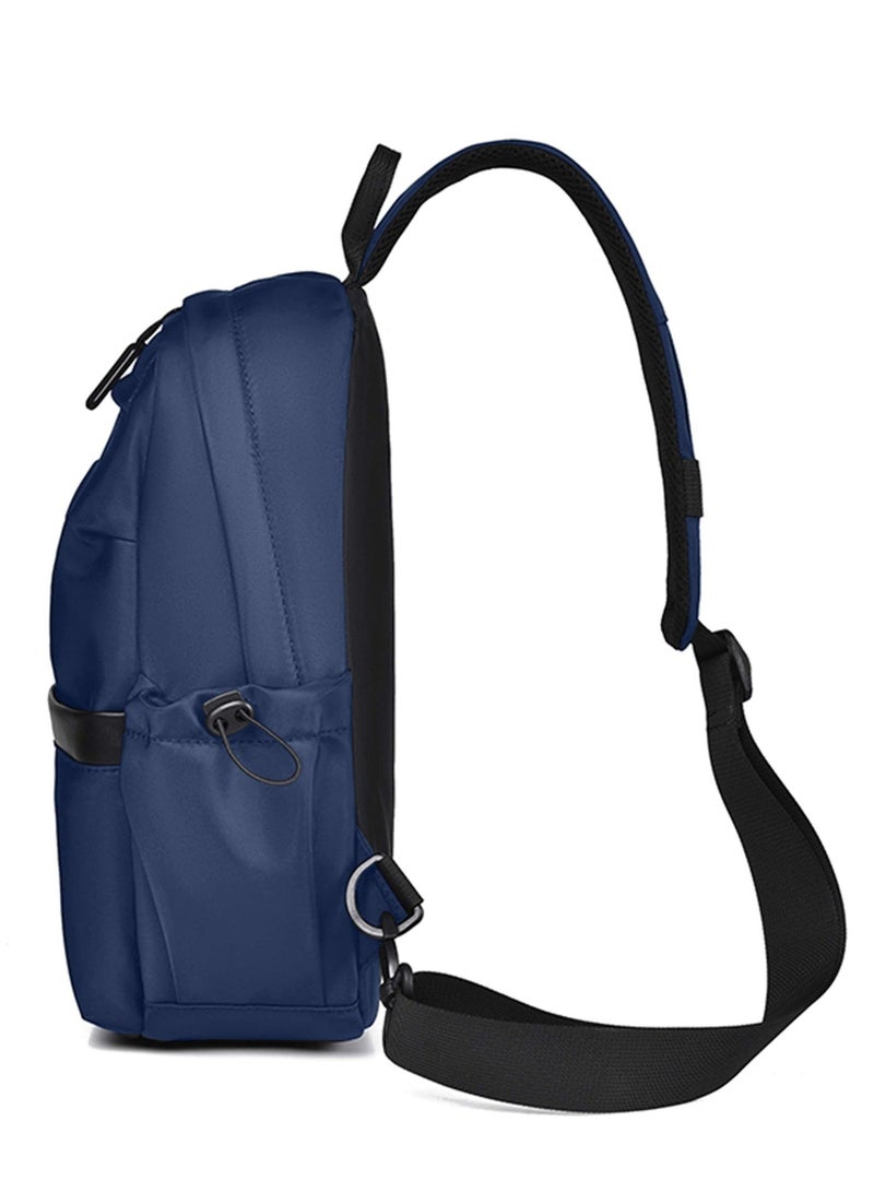 HIKE Unisex Sling Bag Water Resistant Anti-Theft Unisex Shoulder bag for Travel Business Shopping College Outdoor, HK3307, Blue - Image 4
