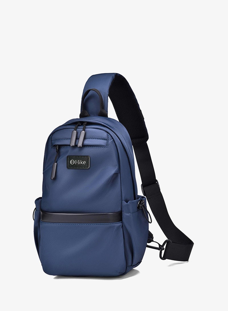 HIKE Unisex Sling Bag Water Resistant Anti-Theft Unisex Shoulder bag for Travel Business Shopping College Outdoor, HK3307, Blue - Image 1
