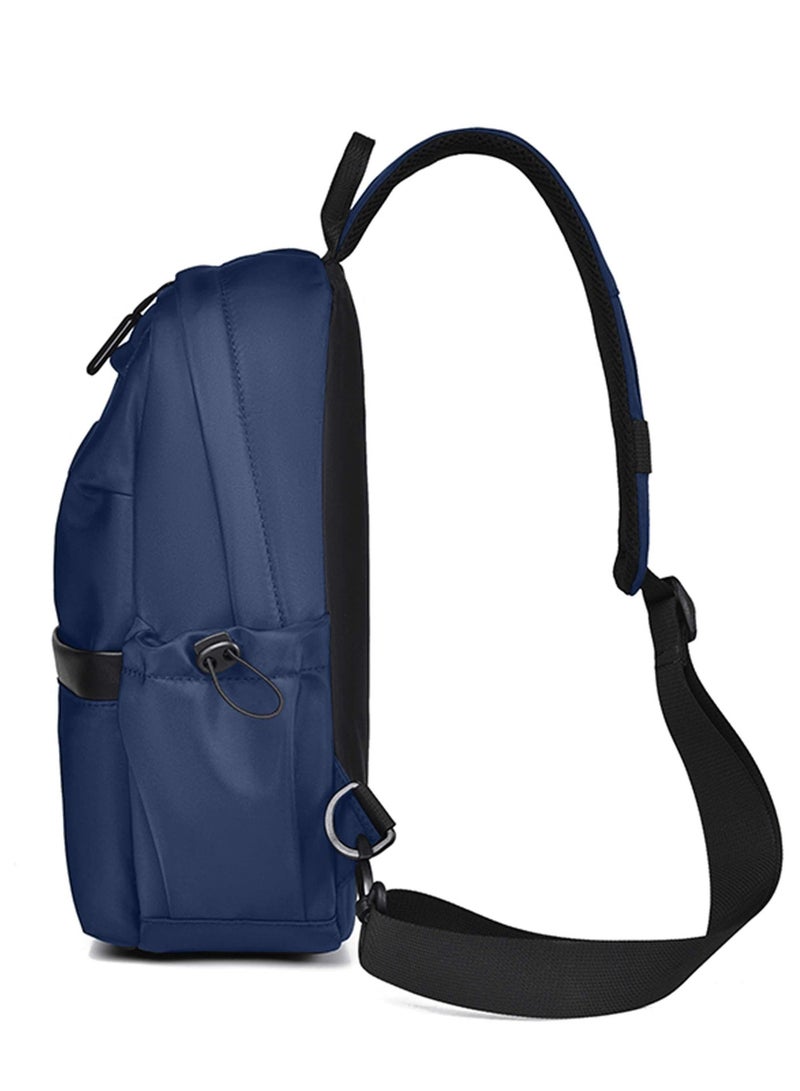HIKE Unisex Sling Bag Water Resistant Anti-Theft Unisex Shoulder bag for Travel Business Shopping College Outdoor, HK3307, Blue - Image 4