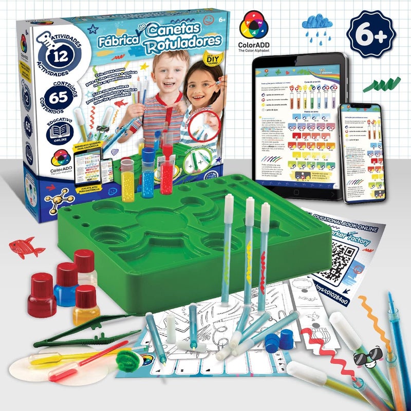 Science4you Marker Factory – Pen Workshop for Children, 65+ Contents, Games and Toys for Children 6+ Years, Make Washable Pens, Gift for Boy and Girl 5 6 7 8+ Years Old - Image 3