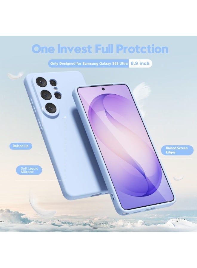 Samsung Galaxy S26 Ultra Case Silicone Soft Rubber Gel Protective Cover For Galaxy S26 Ultra Matte Plain Solid Color Cover with Camera Protection For Samsung Galaxy S26 Ultra 6.9-inch - Image 3