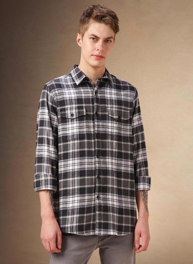 Dennis Lingo Dennis Lingo Checked Long Sleeves Casual Shirt  - Image 1