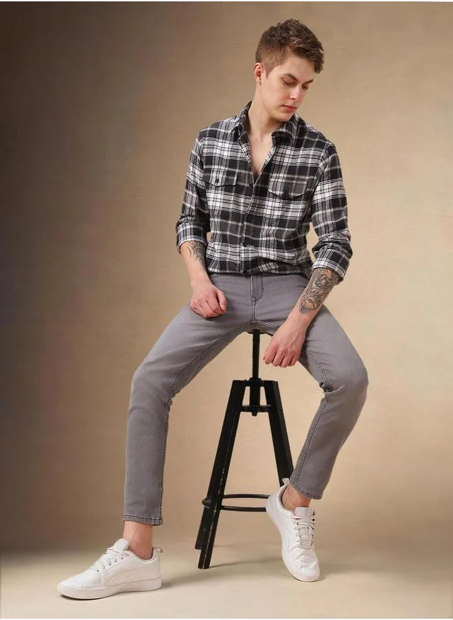 Dennis Lingo Checked Long Sleeves Casual Shirt by Styli