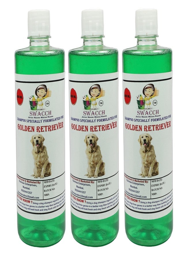 SWACCH Shampoo Specially FORMULATED for Golden Retriever (500ML) (Pack of 3) NEEM ALOVERA - Image 3