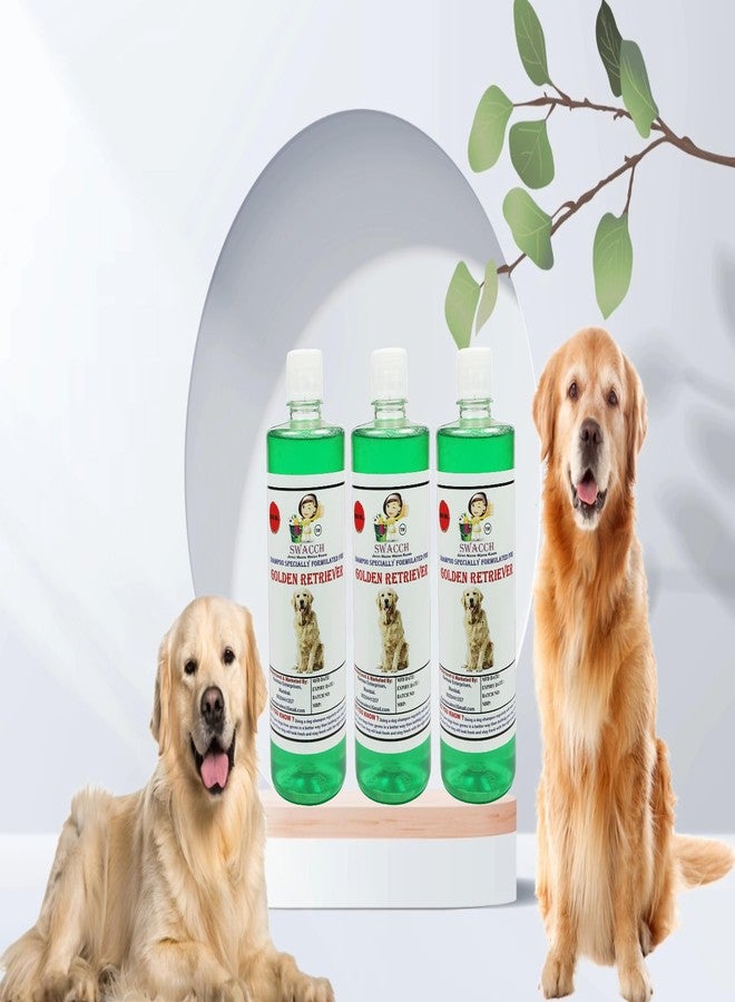 SWACCH Shampoo Specially FORMULATED for Golden Retriever (500ML) (Pack of 3) NEEM ALOVERA - Image 1