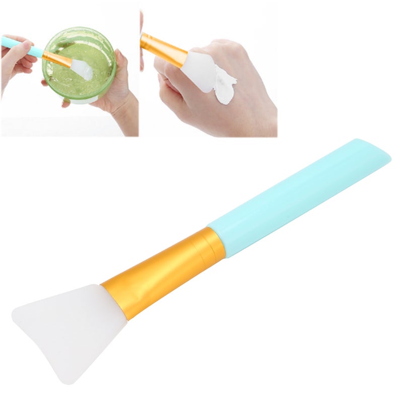 Soft Head Face Mask Brush Beauty Salon Makeup Facial Mud Masks Even Applicator Blue - Image 1