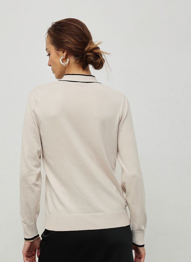 STREET 9 بلوزة نسائية بيج - Image 4