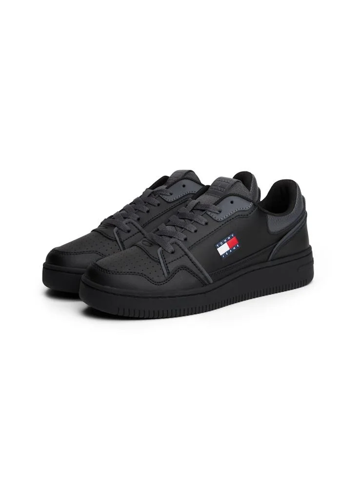 TOMMY JEANS Retro Fine Cleat Basketball Trainers With Leather